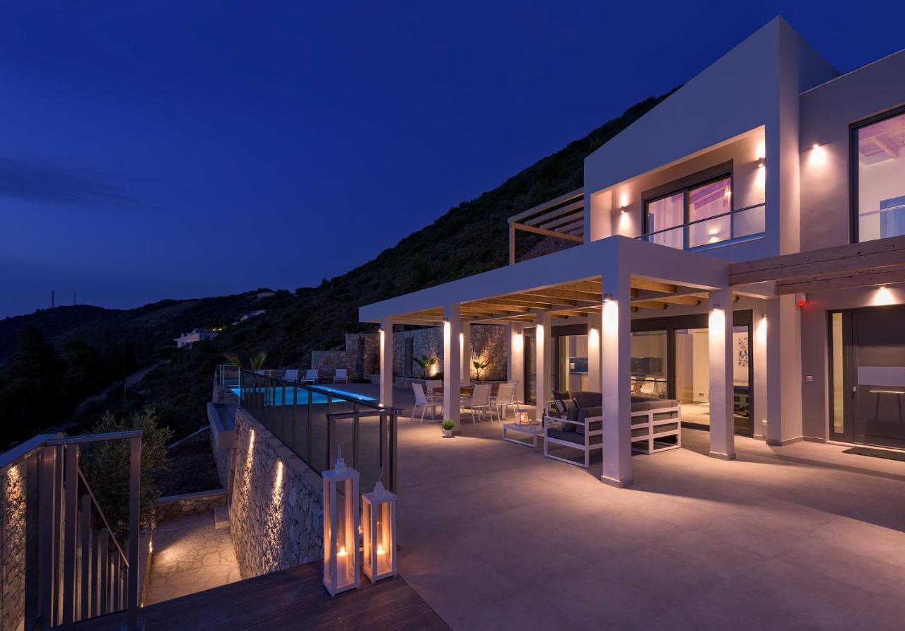Kathisma Bay Villas - Luxury Villas- Villa Oceanos Каламици Экстерьер фото