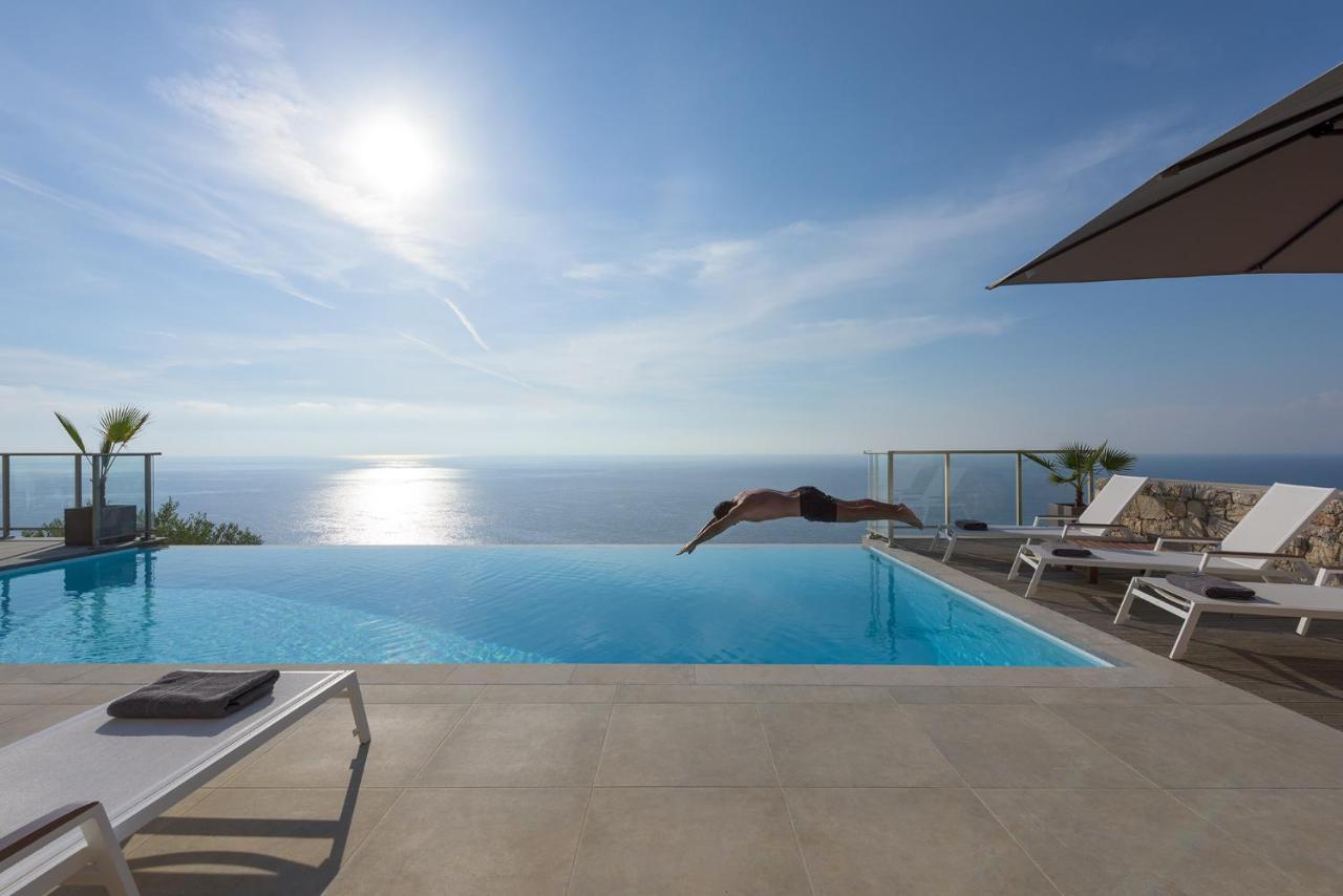 Kathisma Bay Villas - Luxury Villas- Villa Oceanos Каламици Экстерьер фото