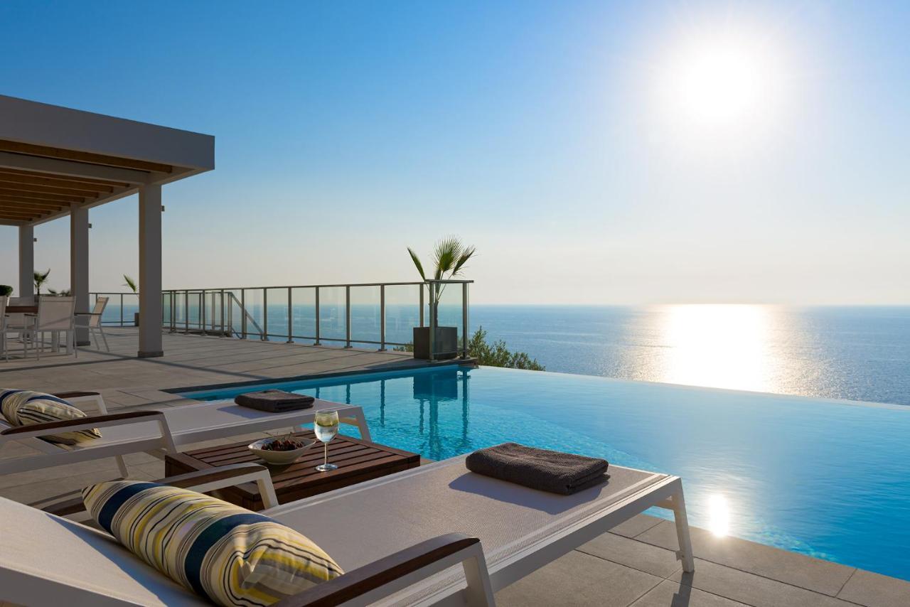 Kathisma Bay Villas - Luxury Villas- Villa Oceanos Каламици Экстерьер фото