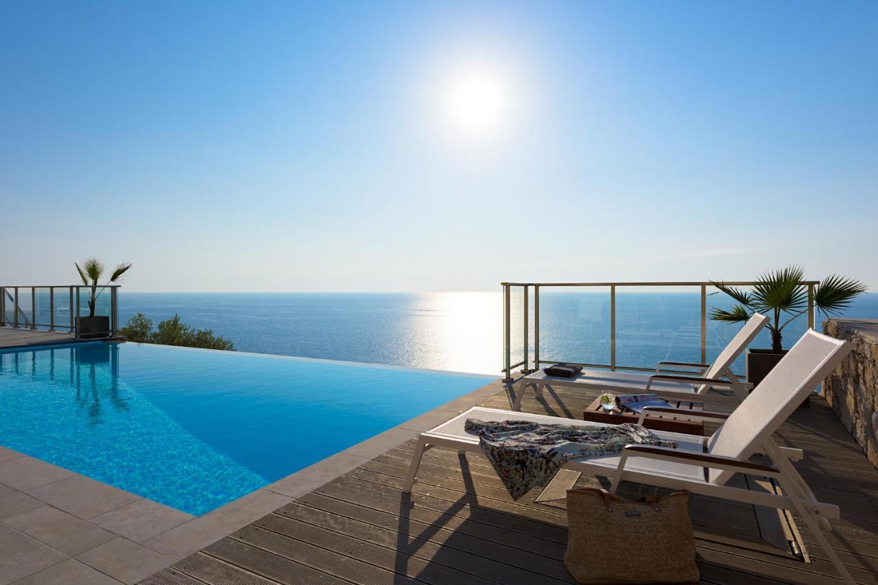 Kathisma Bay Villas - Luxury Villas- Villa Oceanos Каламици Экстерьер фото