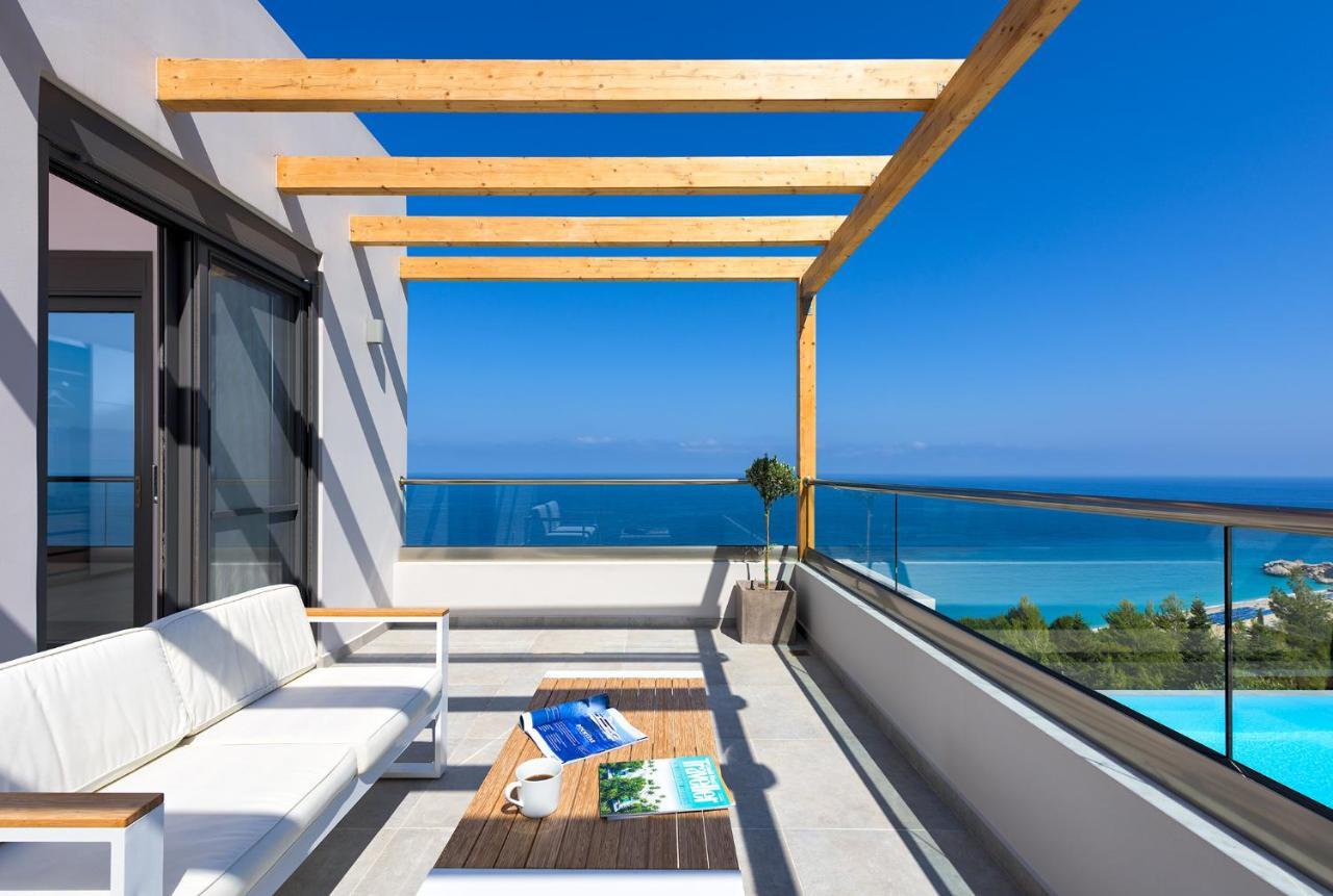 Kathisma Bay Villas - Luxury Villas- Villa Oceanos Каламици Экстерьер фото
