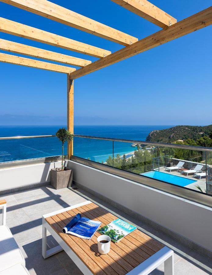 Kathisma Bay Villas - Luxury Villas- Villa Oceanos Каламици Экстерьер фото